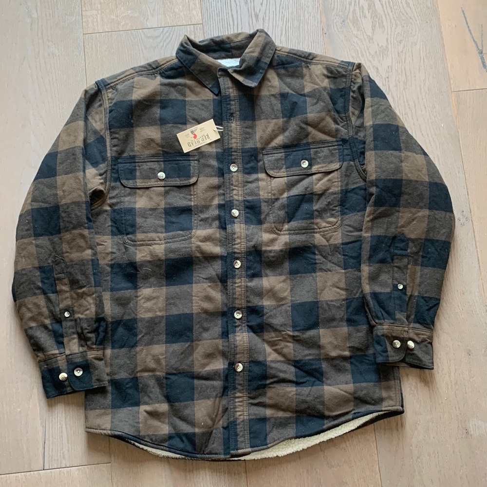 Redhead Sherpa flannel size M